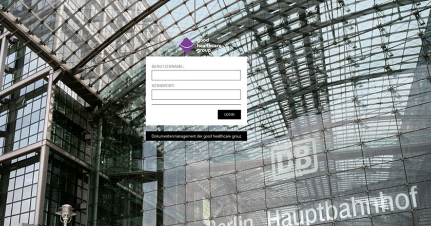 Screenshot von der roXtr Startseite - ghg service GmbH